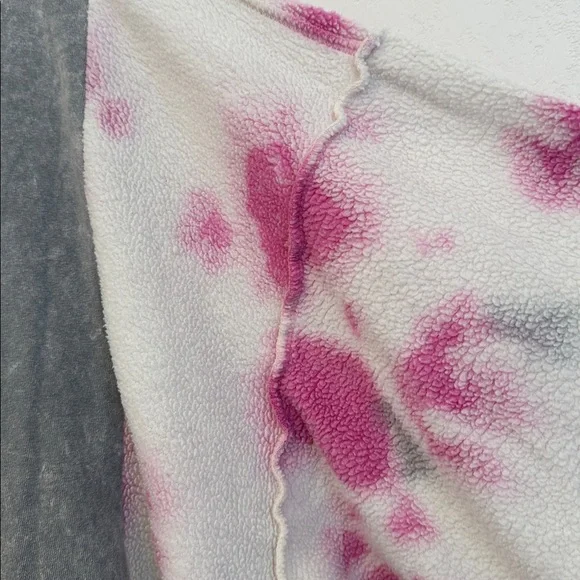 Upcycled Nirvana Gray and Pink Tie-Dye Sweatshirt NWOT - Picture 8 of 13